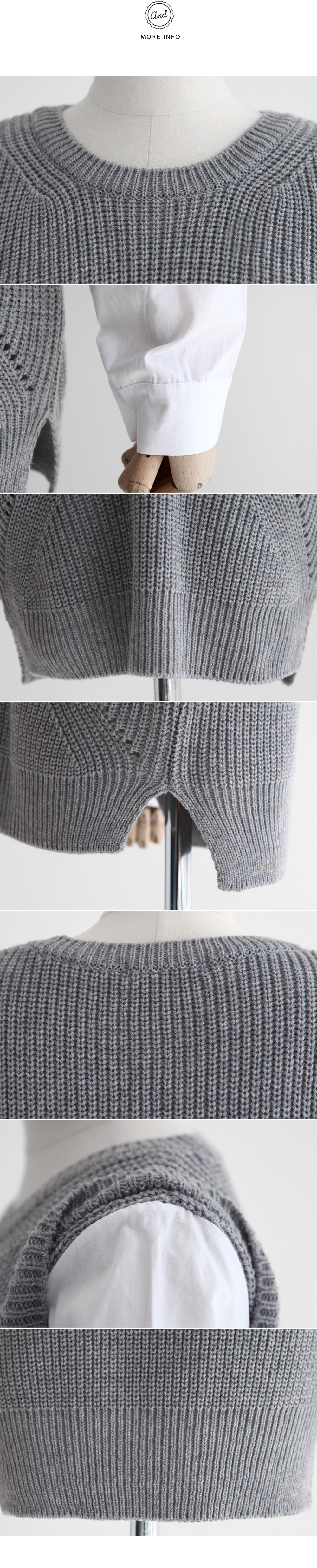 レイヤード風ニットトップス・全4色 | DHOLIC | 詳細画像9