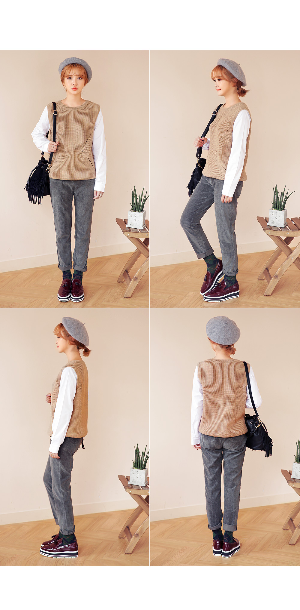 レイヤード風ニットトップス・全4色 | DHOLIC | 詳細画像8