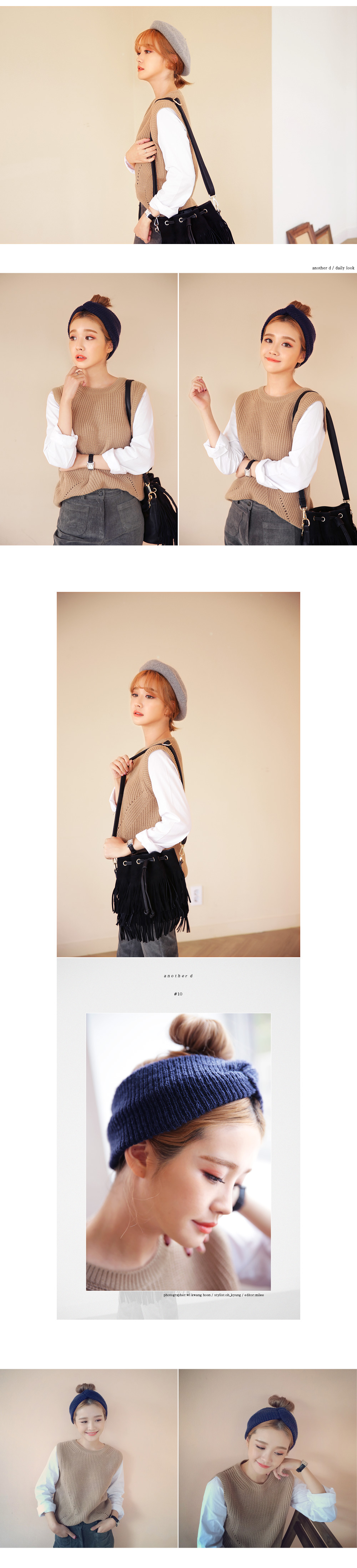 レイヤード風ニットトップス・全4色 | DHOLIC | 詳細画像5