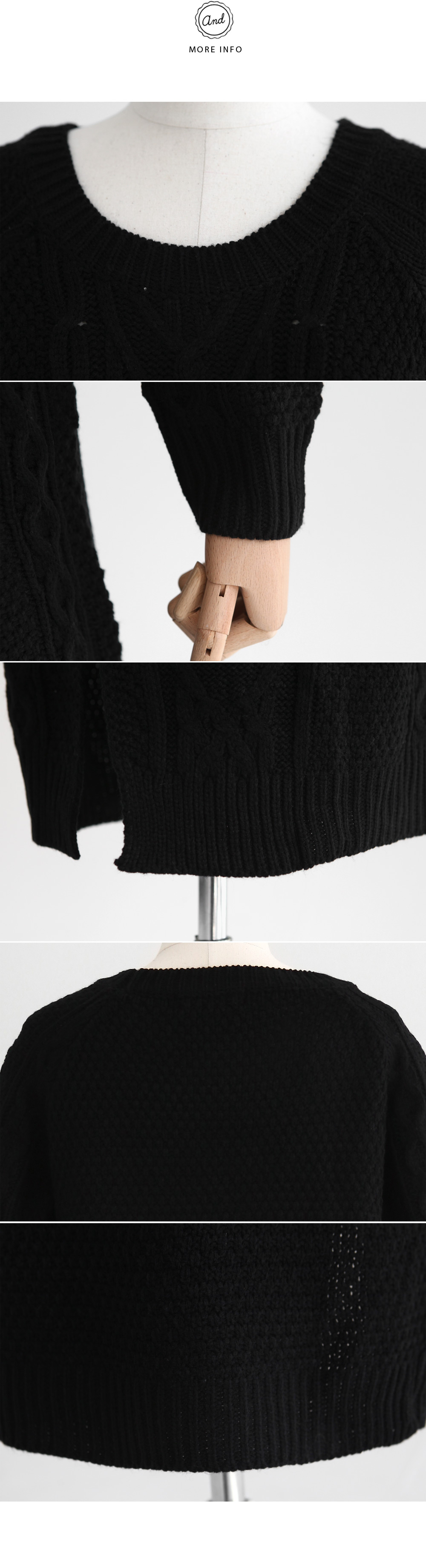 ディープスリットケーブルロングニット・全2色 | DHOLIC | 詳細画像10