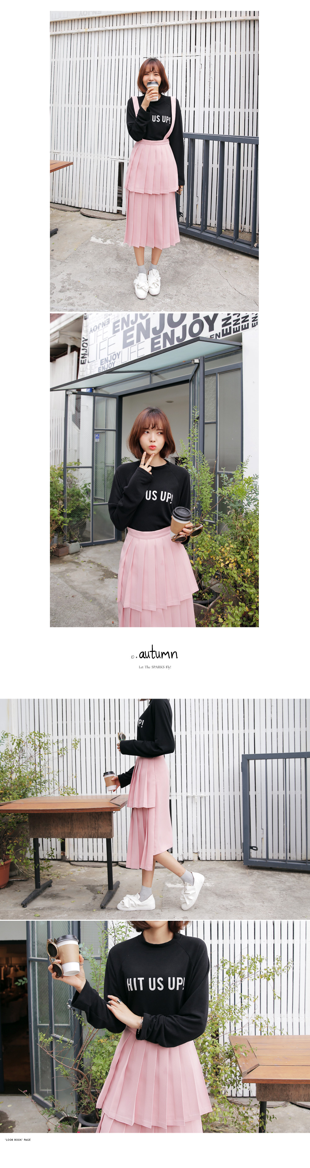 フロントティアードプリーツデザインミモレ丈スカート・全2色 | DHOLIC | 詳細画像4