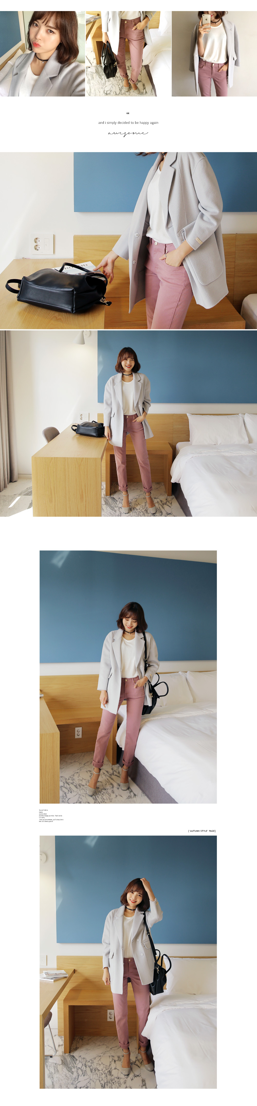 <font color=red><b>**雑誌mina3月号/mer2月号掲載**</b></font>セミストレートカラーパンツ・全5色 | DHOLIC | 詳細画像2