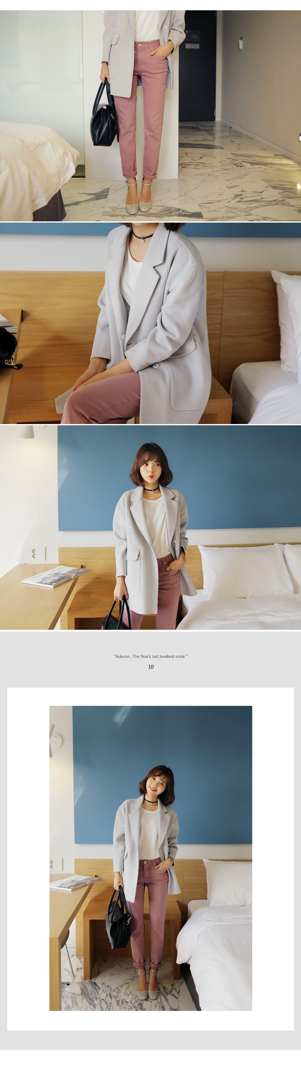 <font color=red><b>**雑誌mina3月号/mer2月号掲載**</b></font>セミストレートカラーパンツ・全5色 | DHOLIC | 詳細画像4