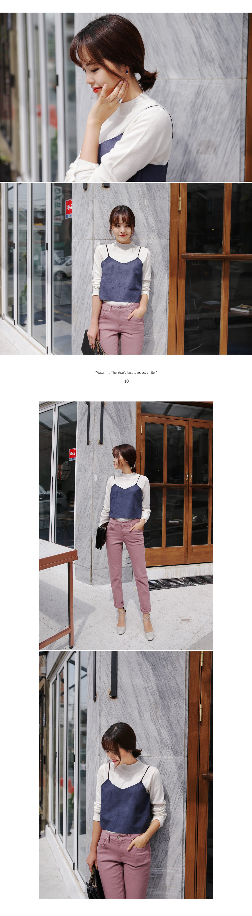 <font color=red><b>**雑誌mina3月号/mer2月号掲載**</b></font>セミストレートカラーパンツ・全5色 | DHOLIC | 詳細画像8