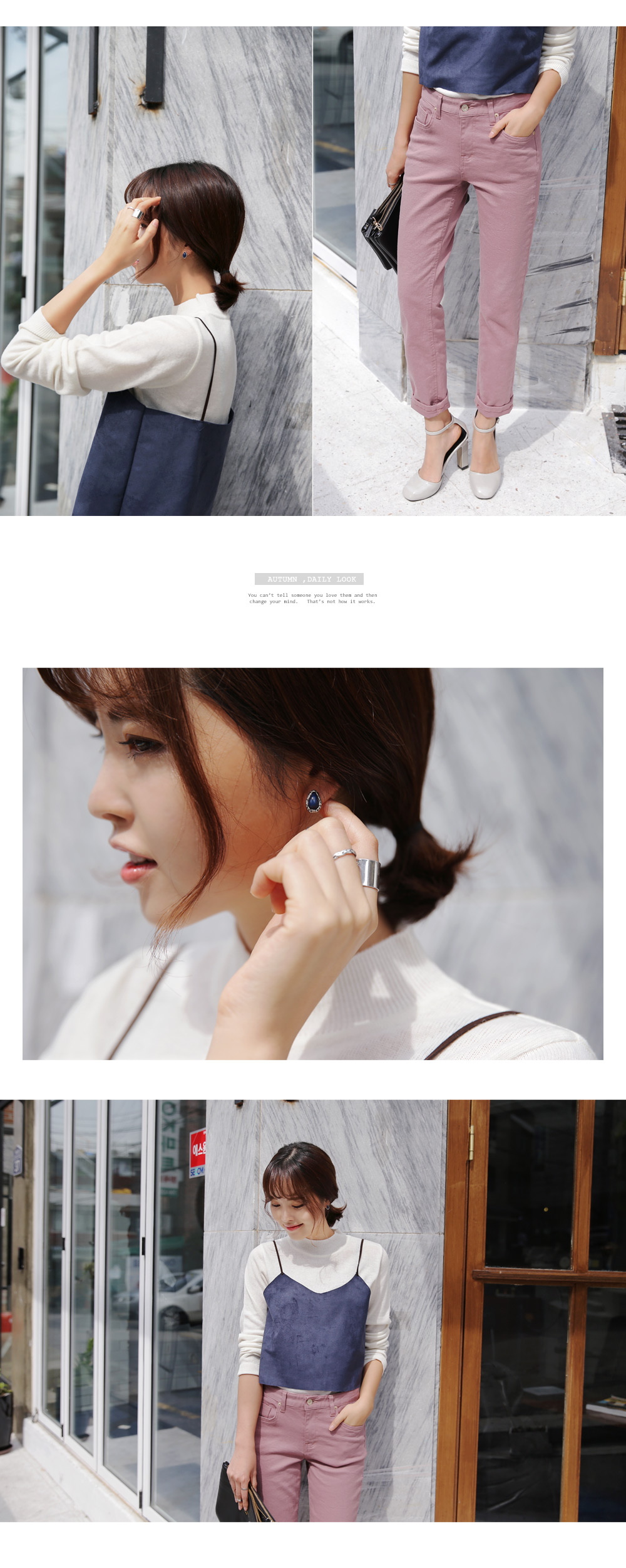 <font color=red><b>**雑誌mina3月号/mer2月号掲載**</b></font>セミストレートカラーパンツ・全5色 | DHOLIC | 詳細画像9