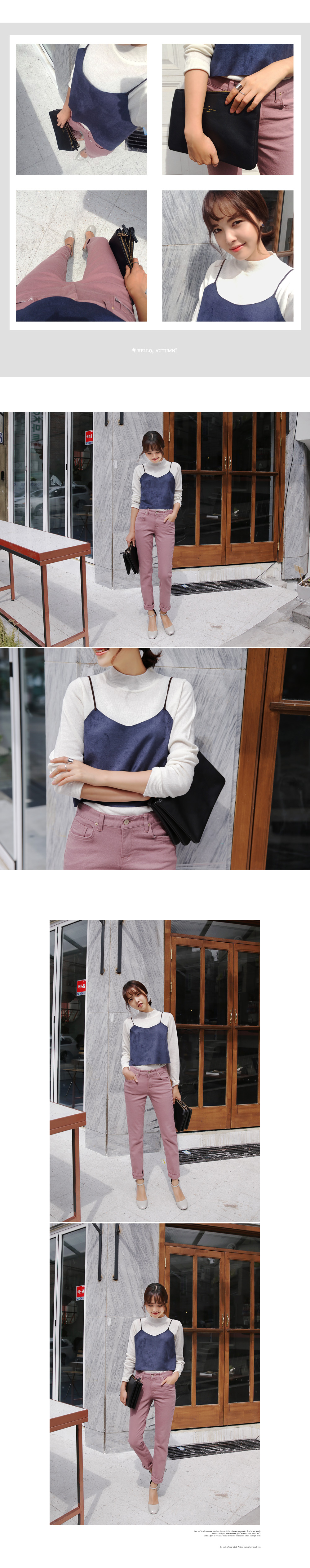 <font color=red><b>**雑誌mina3月号/mer2月号掲載**</b></font>セミストレートカラーパンツ・全5色 | DHOLIC | 詳細画像10