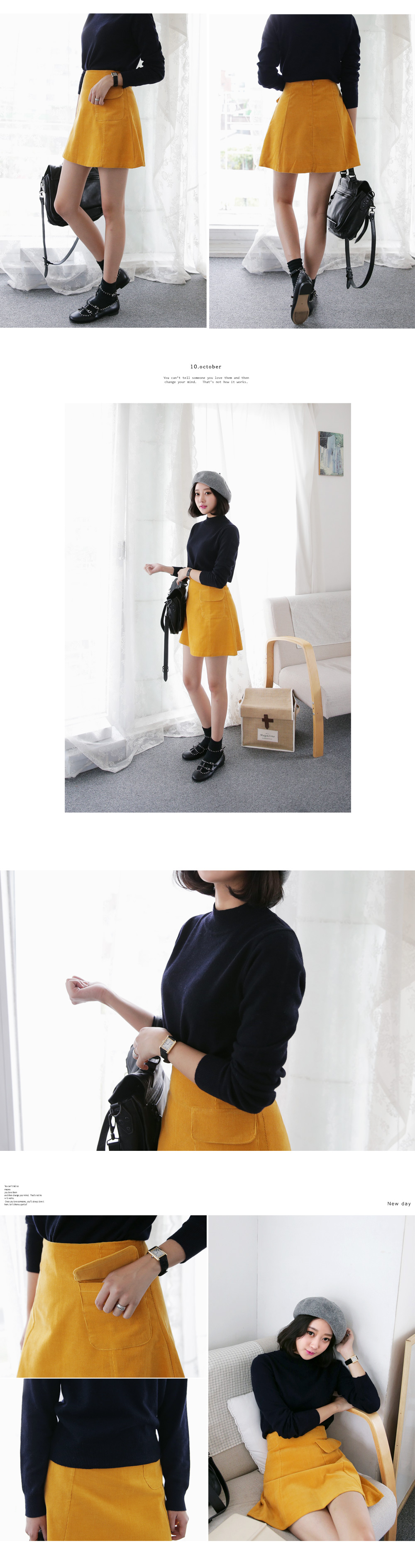 モックネックベーシックニットトップス・全4色 | DHOLIC | 詳細画像11