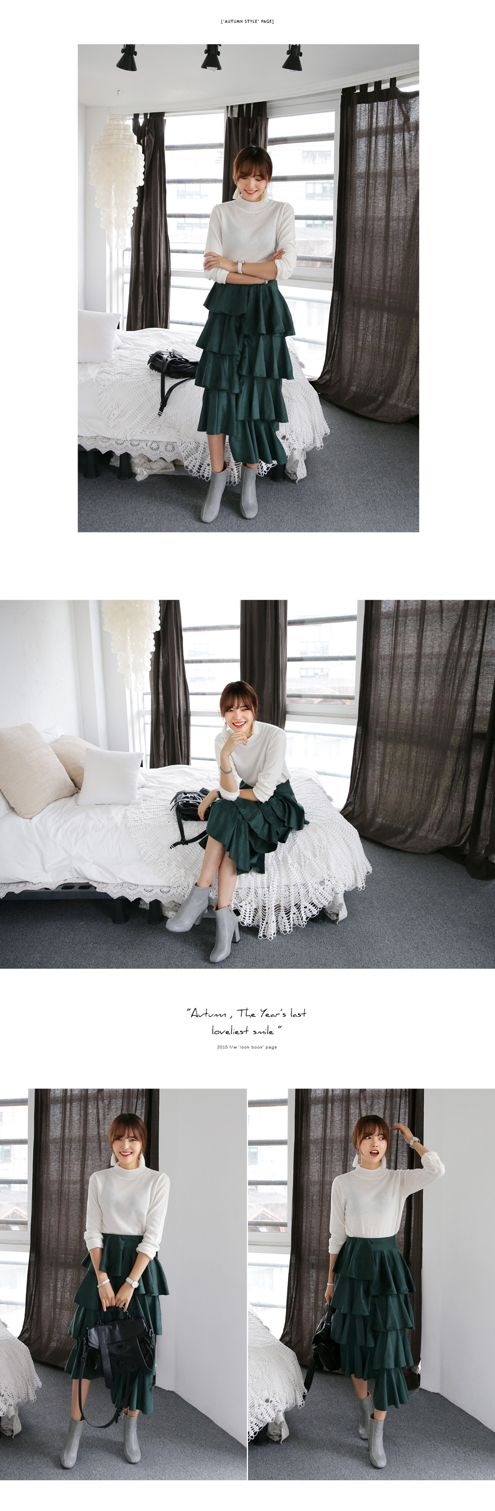 モックネックベーシックニットトップス・全4色 | DHOLIC | 詳細画像4