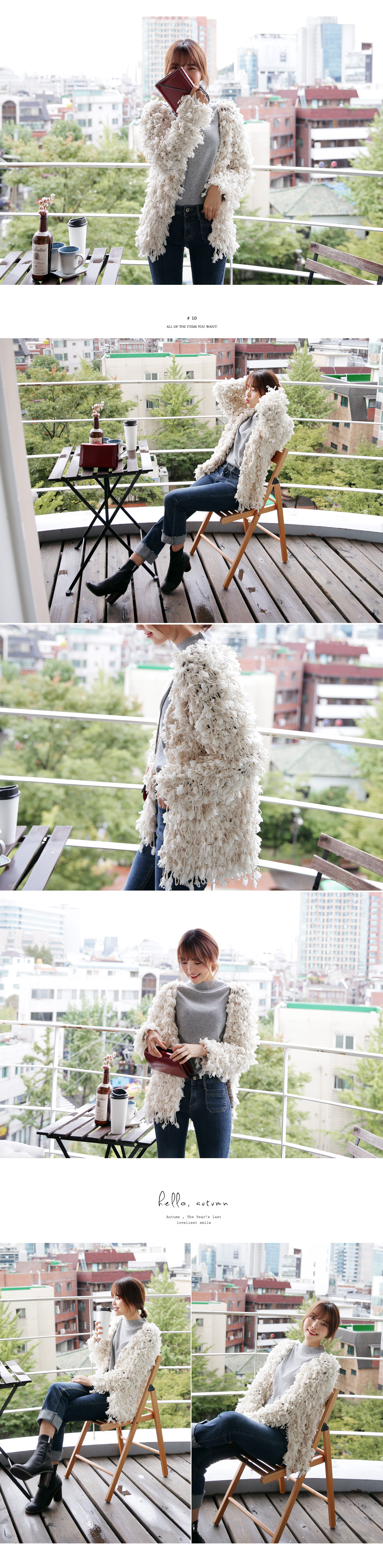 フロントオープンボリュームカーディガン・全3色 | DHOLIC | 詳細画像3