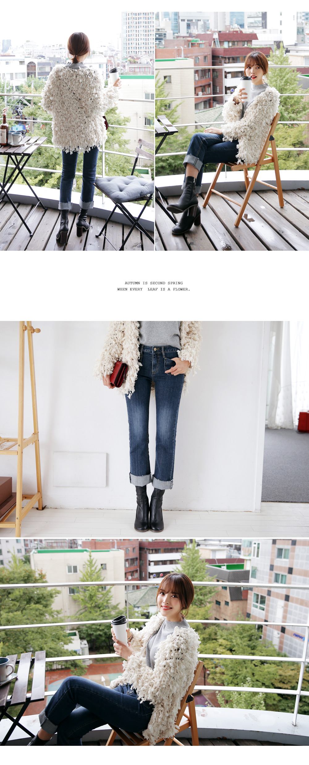 フロントオープンボリュームカーディガン・全3色 | DHOLIC | 詳細画像5