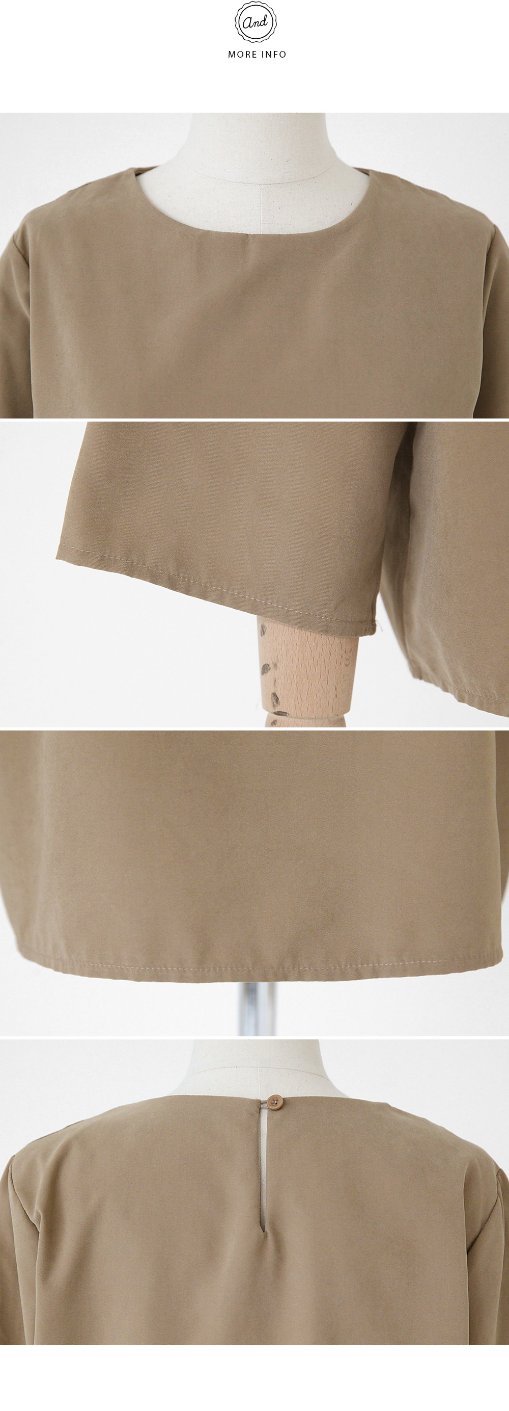 ワイドスリーブクルーネックブラウス・全3色 | DHOLIC | 詳細画像10