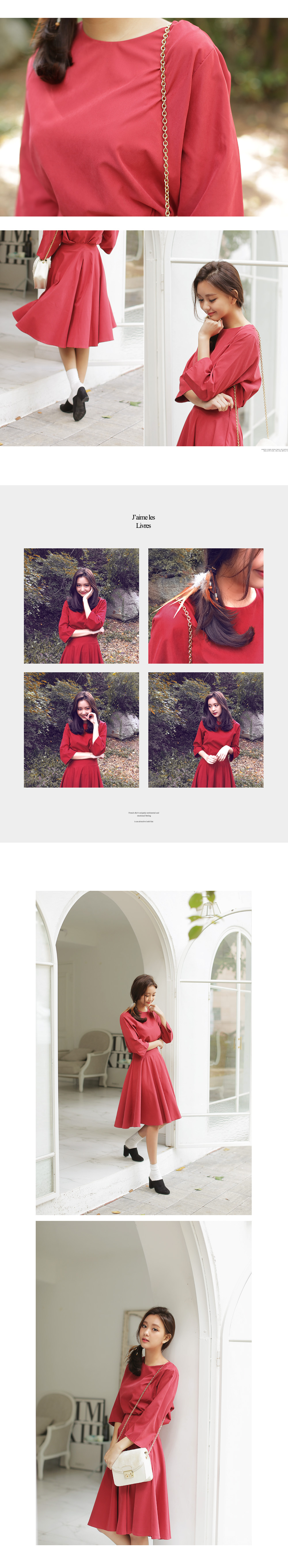 ワイドスリーブクルーネックブラウス・全3色 | DHOLIC | 詳細画像5