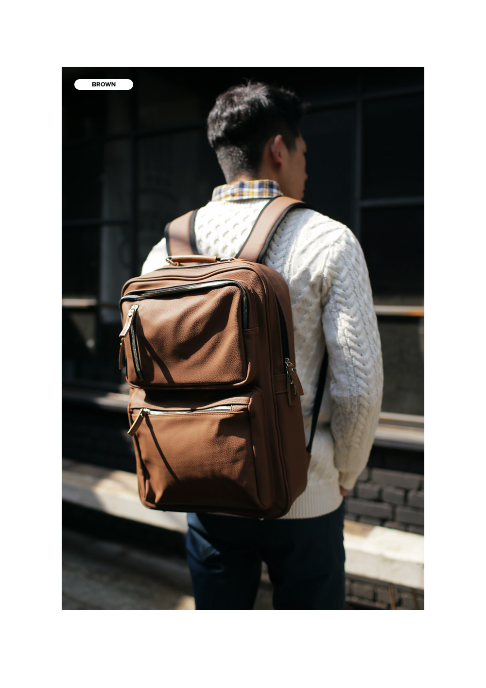 2ポケットカジュアルバックパック・全2色 | 詳細画像4