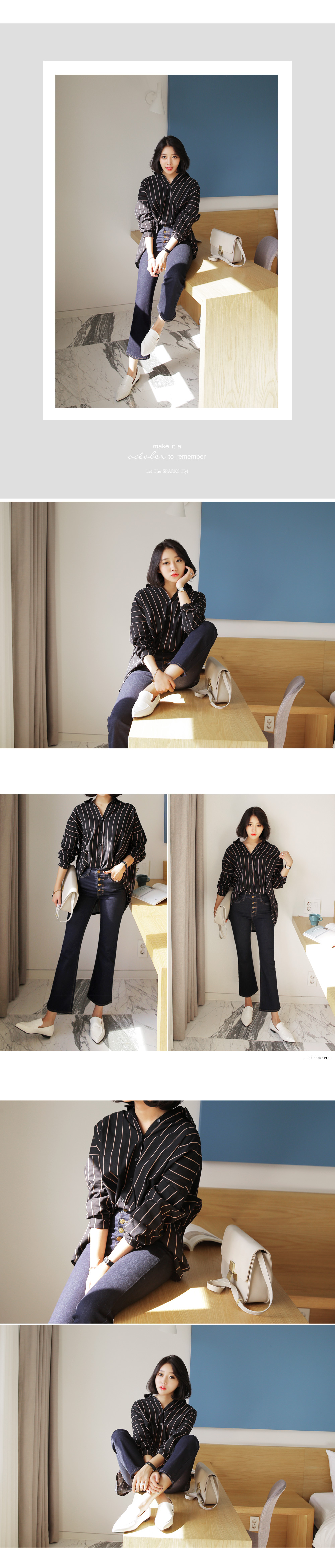 フロントボタンハイウエストブーツカットジーンズ・全1色 | DHOLIC | 詳細画像26