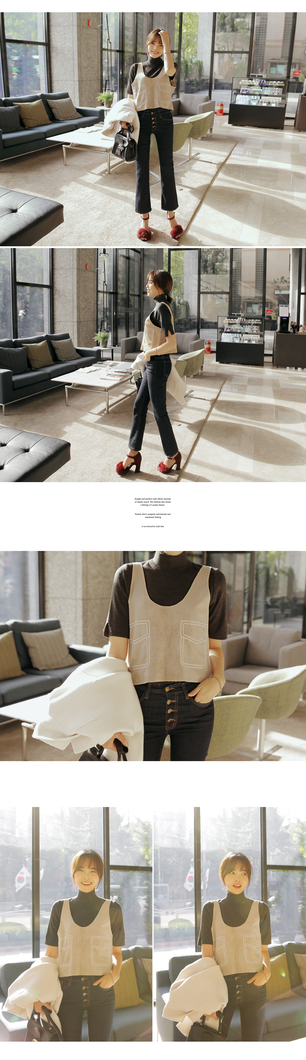 フロントボタンハイウエストブーツカットジーンズ・全1色 | DHOLIC | 詳細画像11