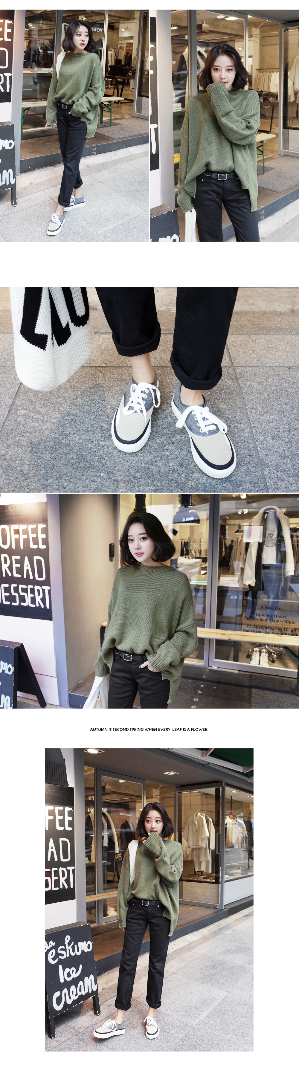 アンバランスルーズフィットニット・全6色 | DHOLIC | 詳細画像9