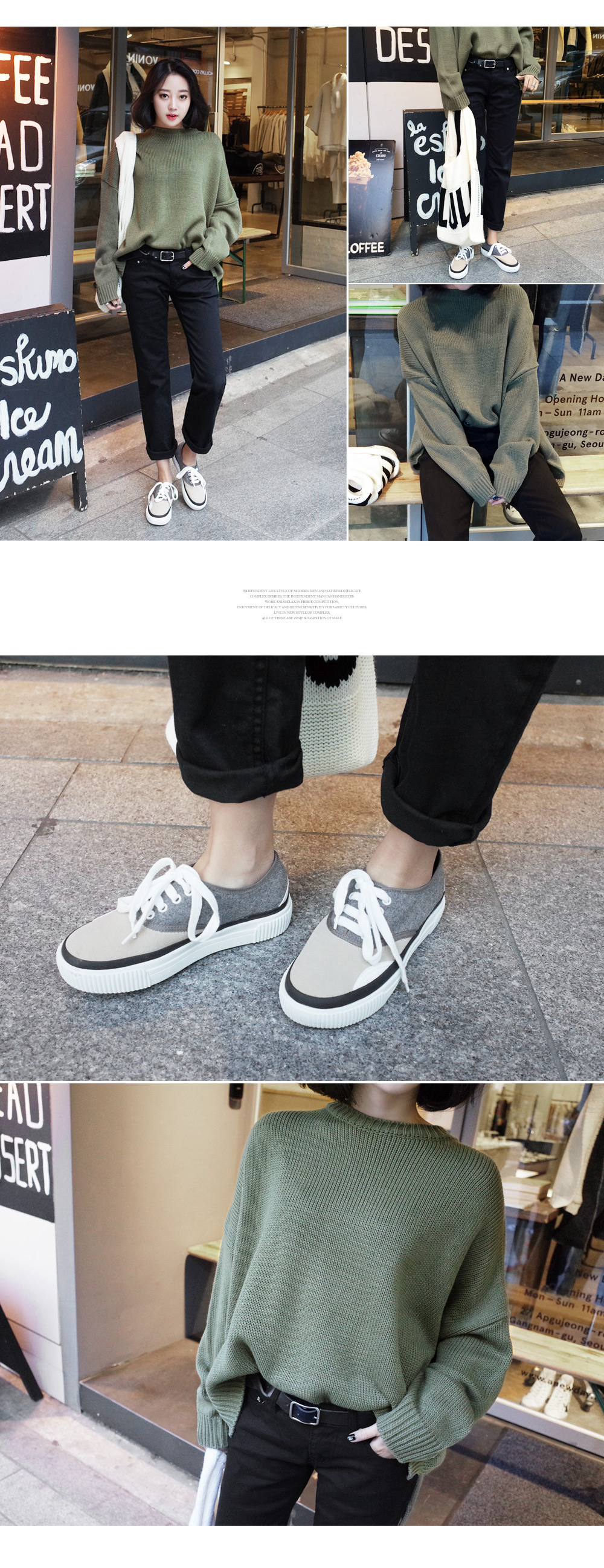 アンバランスルーズフィットニット・全6色 | DHOLIC | 詳細画像10