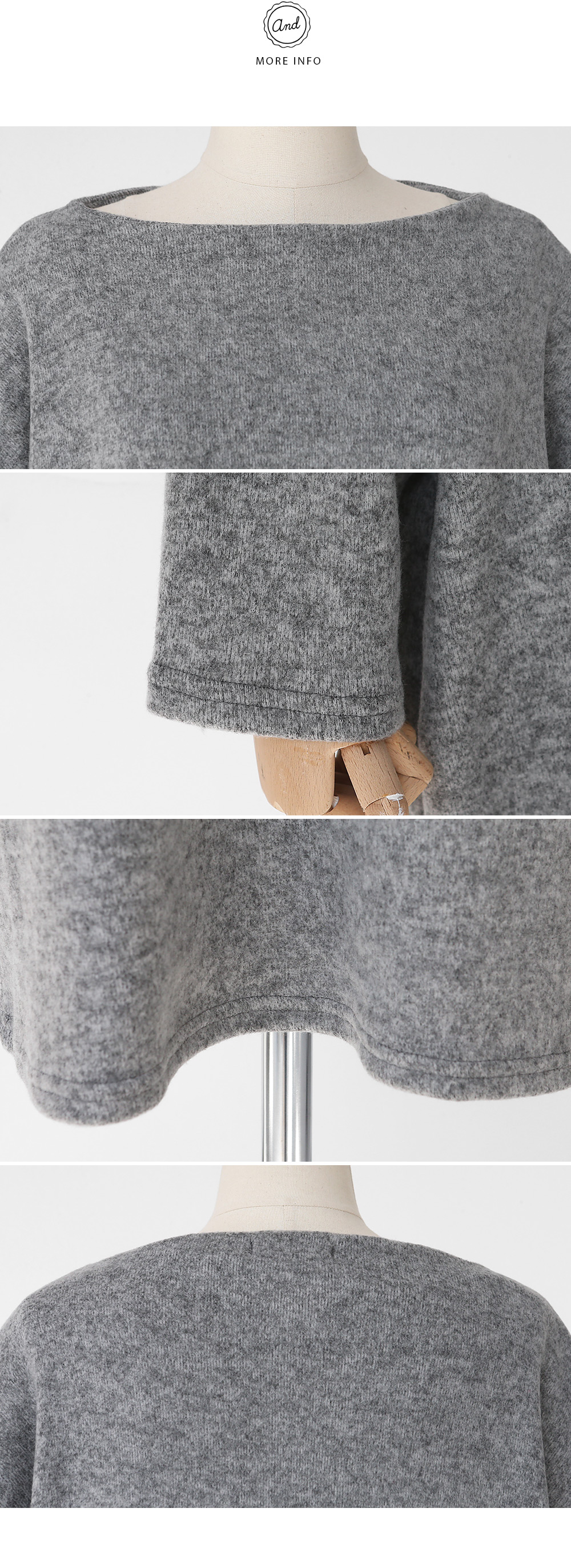 ボートネックオーバーシルエットワンピース・全4色 | DHOLIC | 詳細画像11