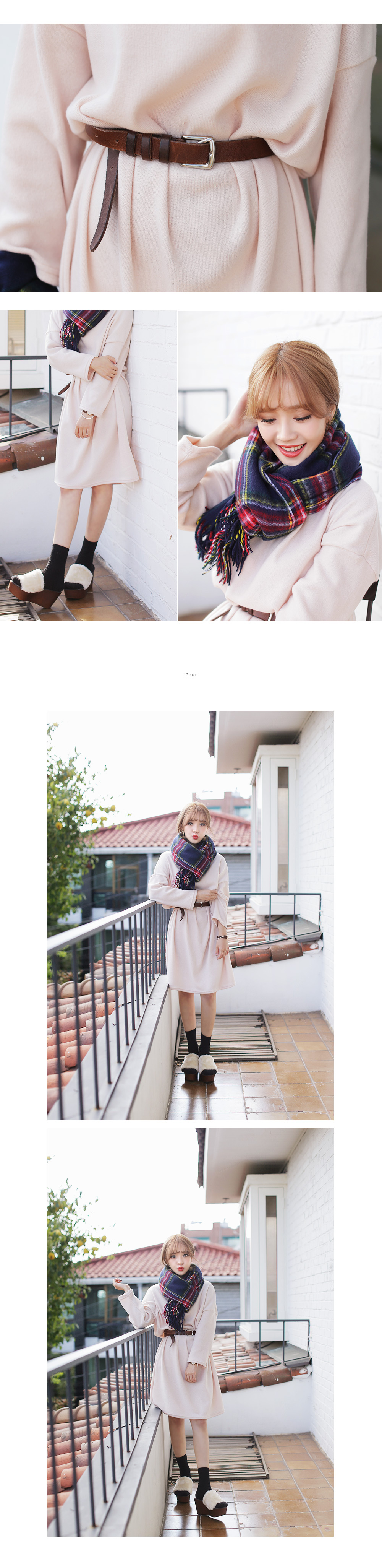 ボートネックオーバーシルエットワンピース・全4色 | DHOLIC | 詳細画像6