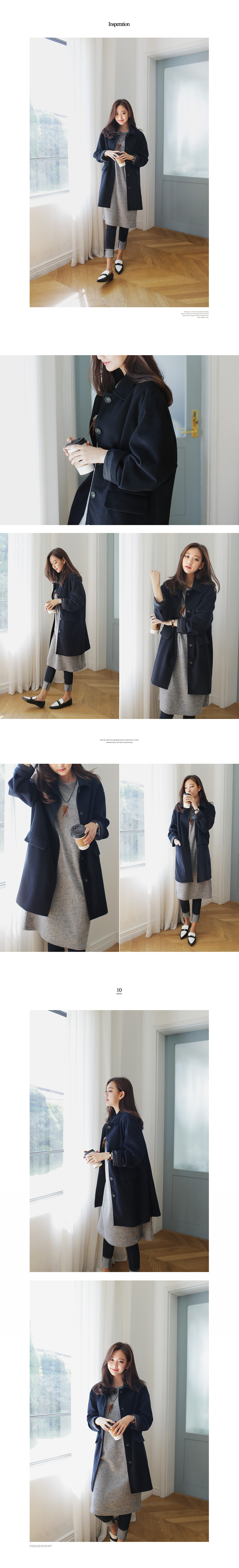 ボートネックオーバーシルエットワンピース・全4色 | DHOLIC | 詳細画像8