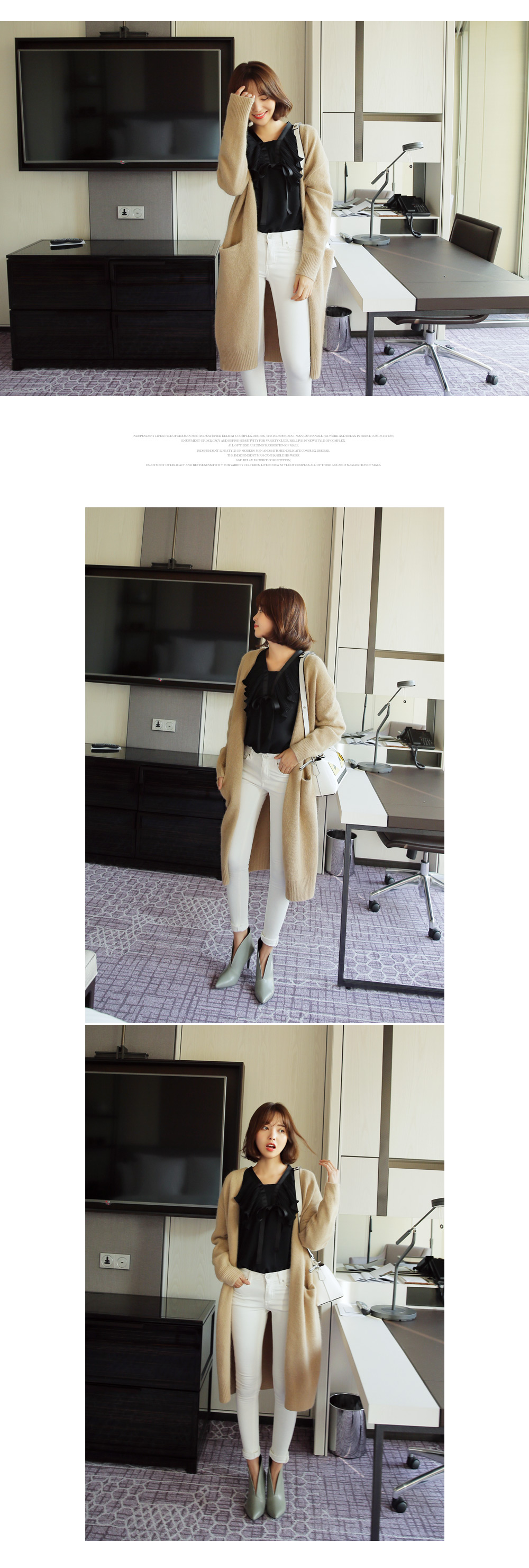 <font color=red><b><人気商品再入荷></b></font>プリーツカラーリボンブラウス・全2色 | DHOLIC | 詳細画像10