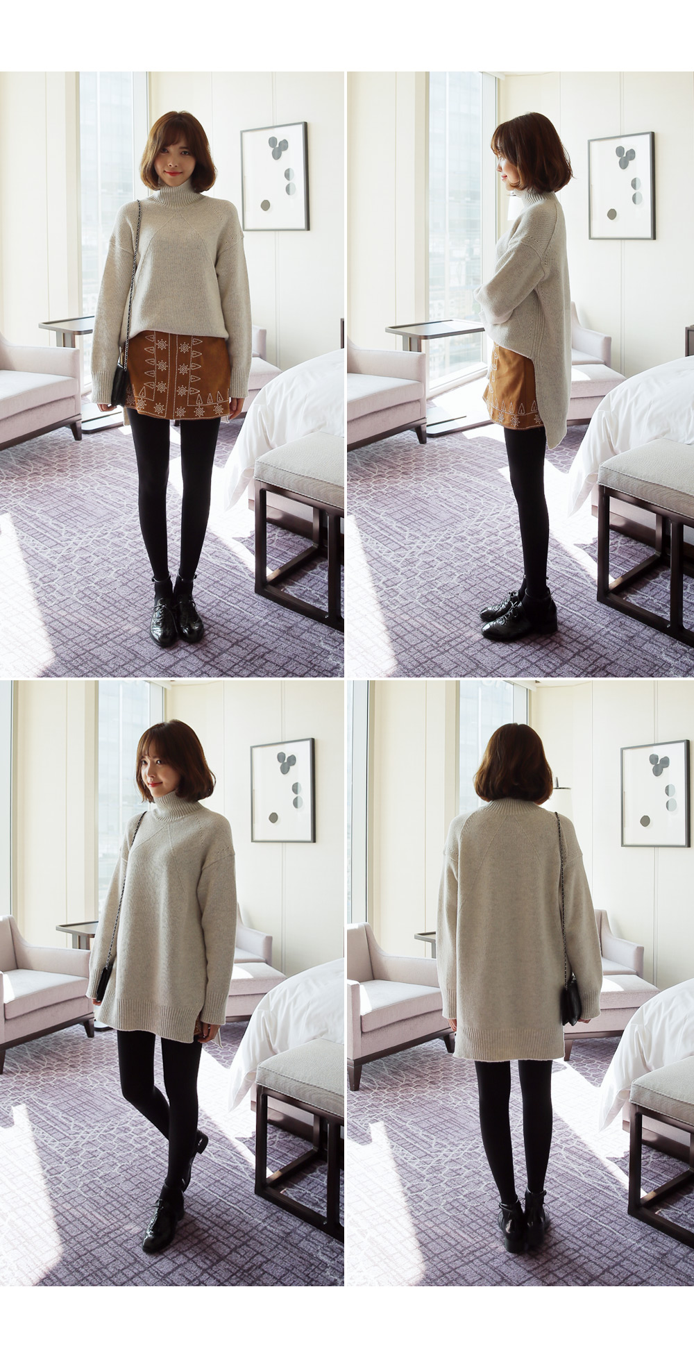 サイドスリットゆったりタートルネックニット・全4色 | DHOLIC | 詳細画像11