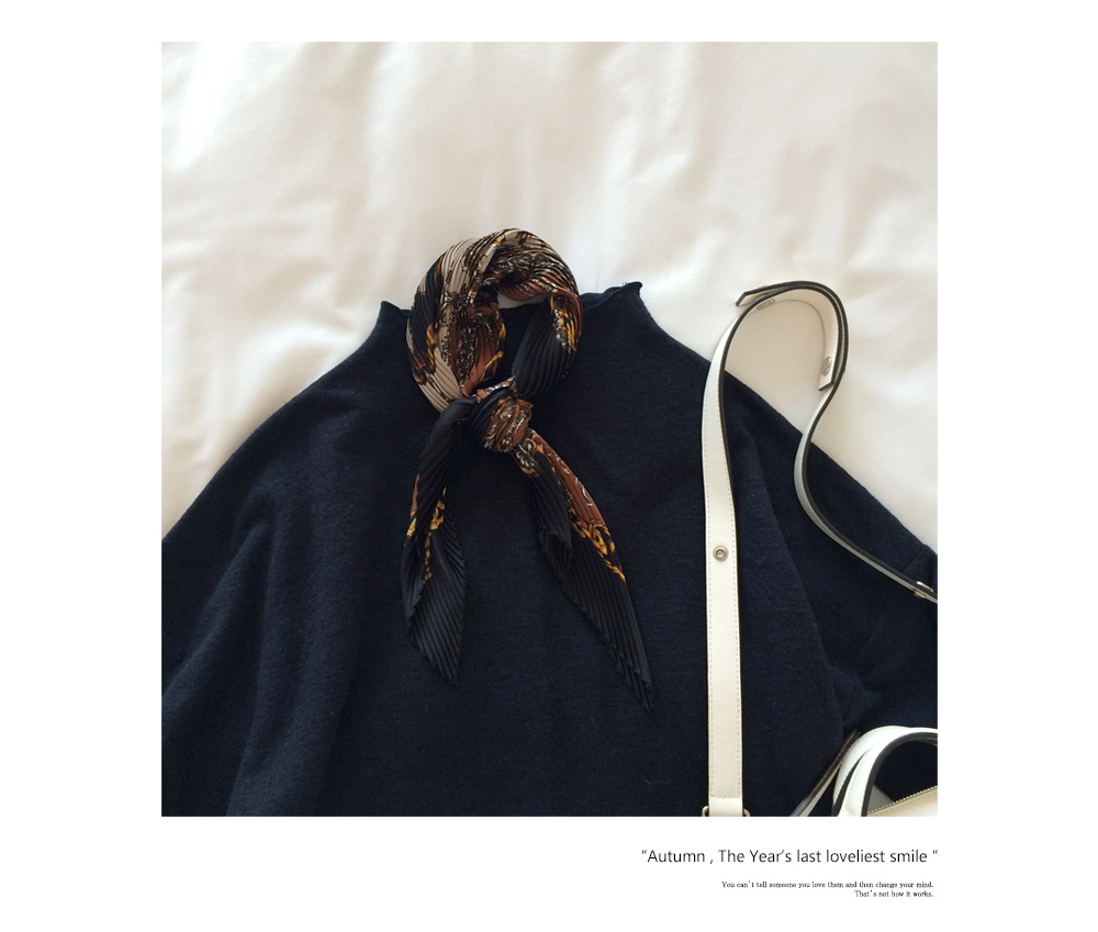 <font color=red><b>**雑誌JELLY3月号/S Cawaii!2月号掲載**</b></font>アンティークひし形プリーツスカーフ・全3色 | DHOLIC | 詳細画像2