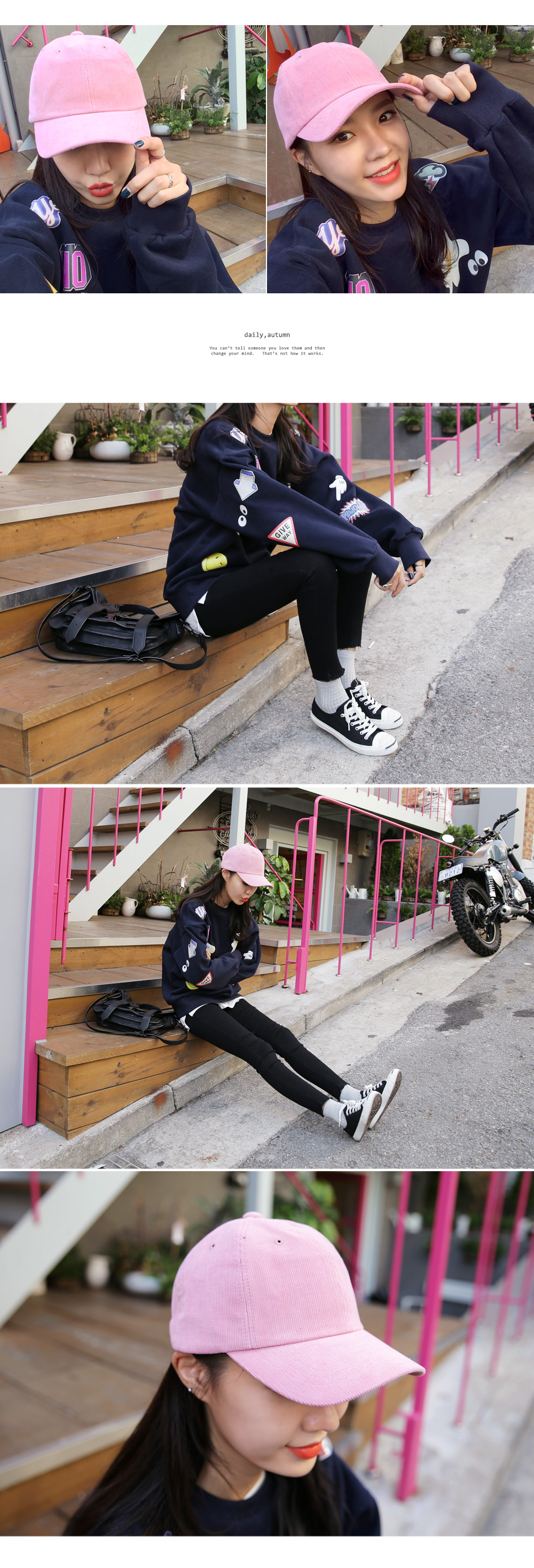 ソリッドカラーコーデュロイキャップ・全6色 | DHOLIC | 詳細画像2