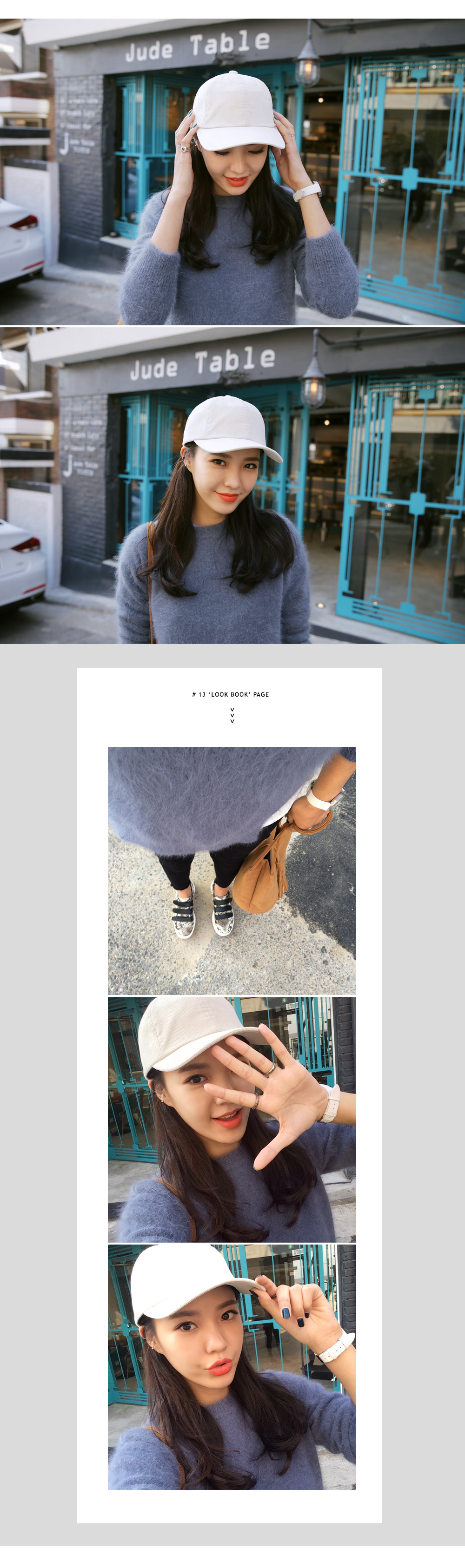 ソリッドカラーコーデュロイキャップ・全6色 | DHOLIC | 詳細画像8