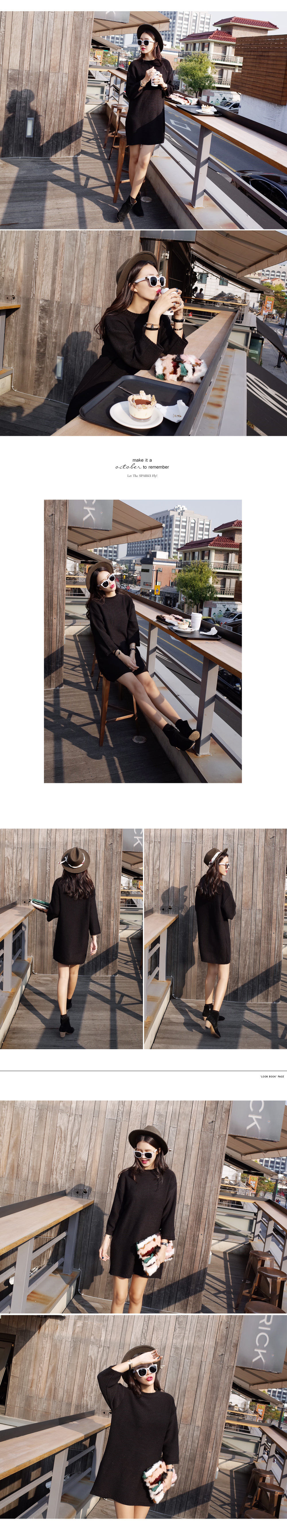 ルーズフィットベーシックニットワンピース・全4色 | DHOLIC | 詳細画像3