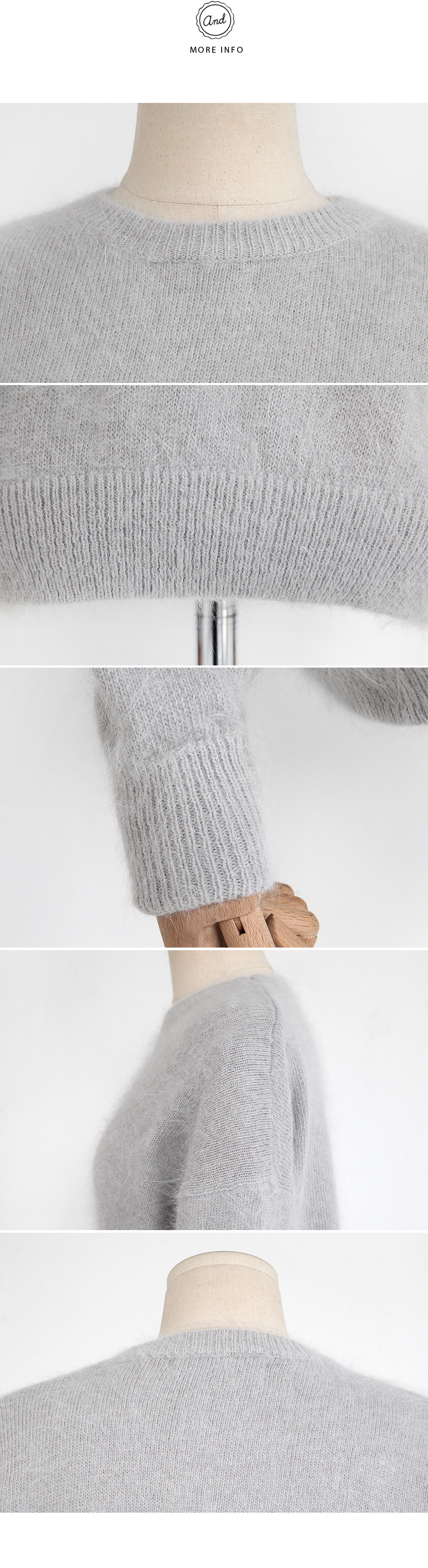 <font color=red><b>**雑誌Seventeen2月号掲載**</b></font>ラウンドネックアンゴラニット・全４色 | DHOLIC | 詳細画像14