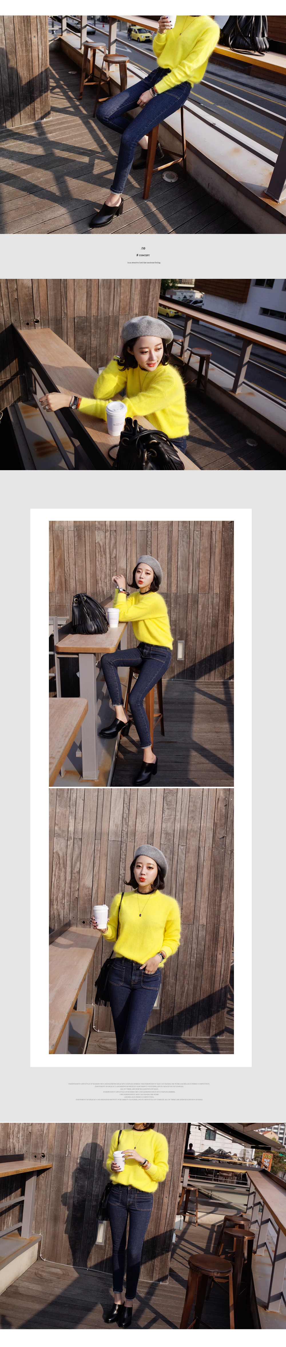 <font color=red><b>**雑誌Seventeen2月号掲載**</b></font>ラウンドネックアンゴラニット・全４色 | DHOLIC | 詳細画像9