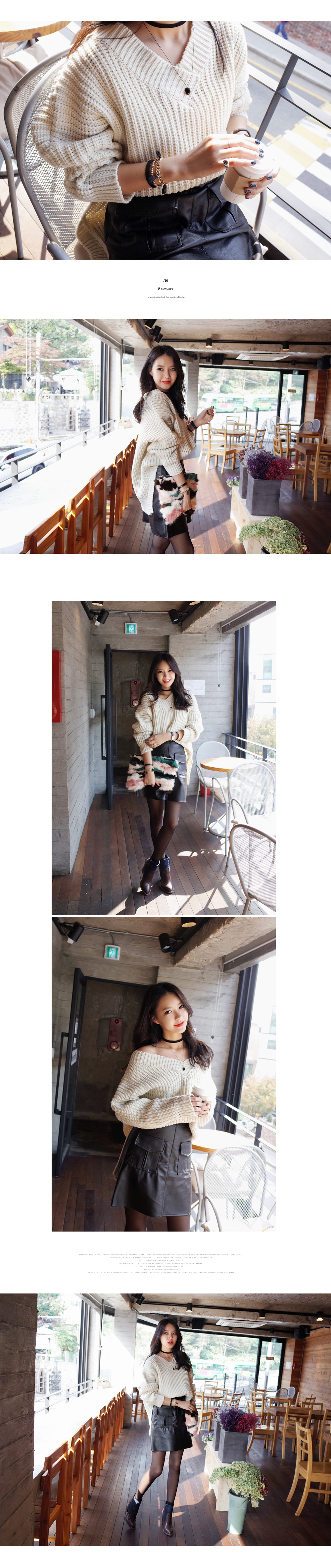 <font color=red><b>**雑誌saita11月号/ViVi11月号/Scawaii!9月号/他雑誌多数掲載！**</b></font>スエード調チョーカー&フレームネックレス・全1色 | DHOLIC | 詳細画像3