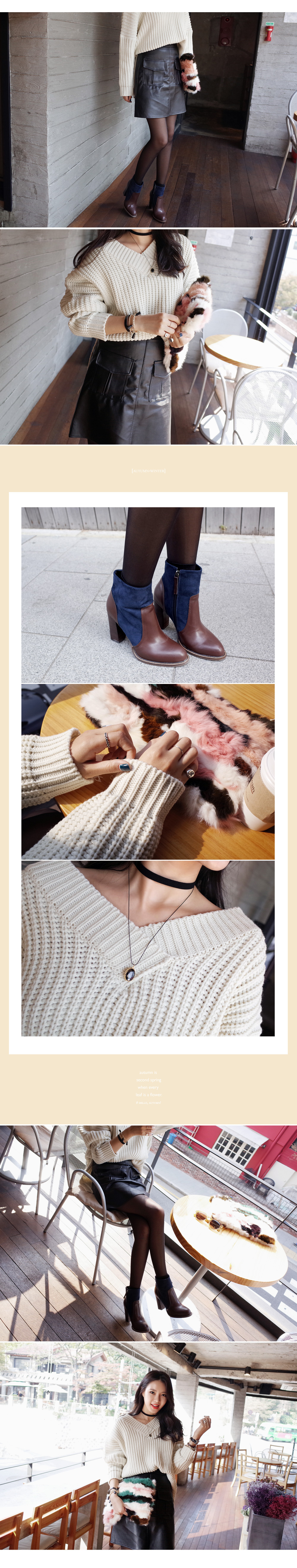 <font color=red><b>**雑誌saita11月号/ViVi11月号/Scawaii!9月号/他雑誌多数掲載！**</b></font>スエード調チョーカー&フレームネックレス・全1色 | DHOLIC | 詳細画像6