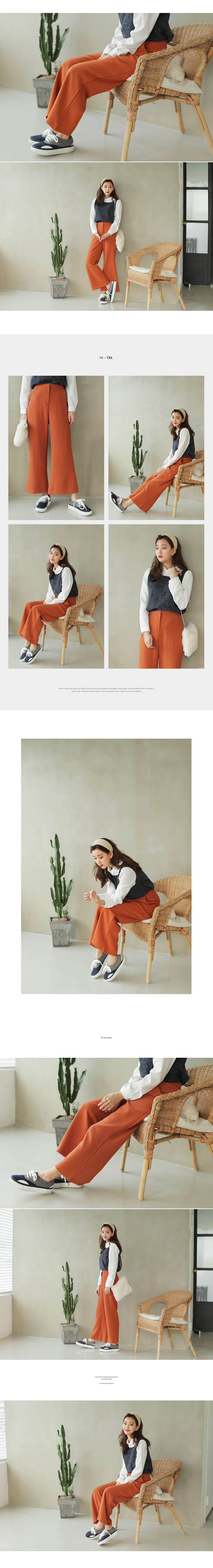 ハイウエストフレアワイドパンツ・全3色 | DHOLIC | 詳細画像4