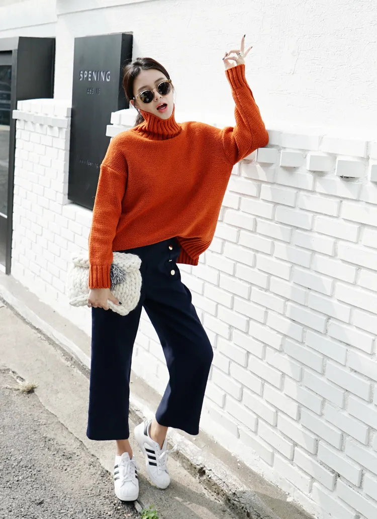 ルーズフィットタートルネックニット・全4色 | DHOLIC | 詳細画像1