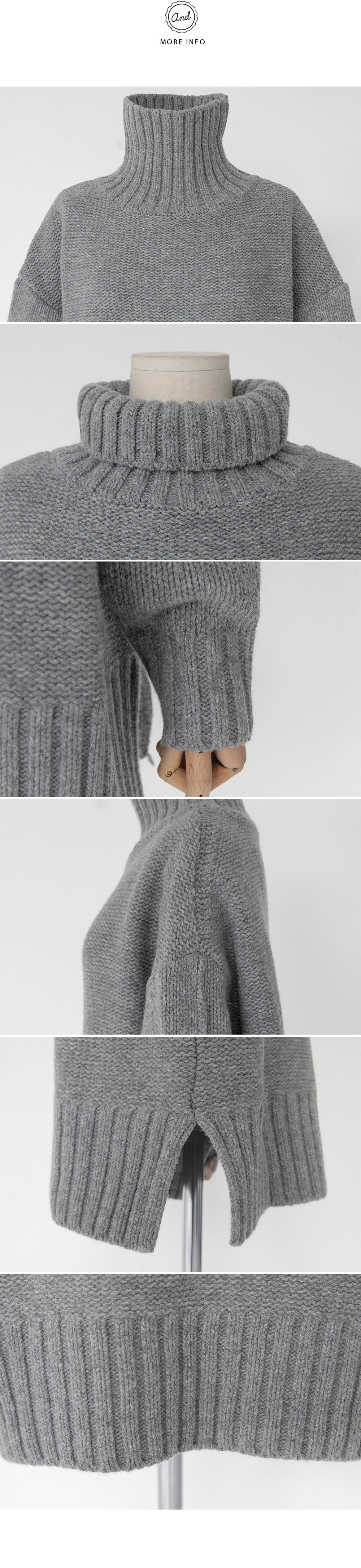 ルーズフィットタートルネックニット・全4色 | DHOLIC | 詳細画像11