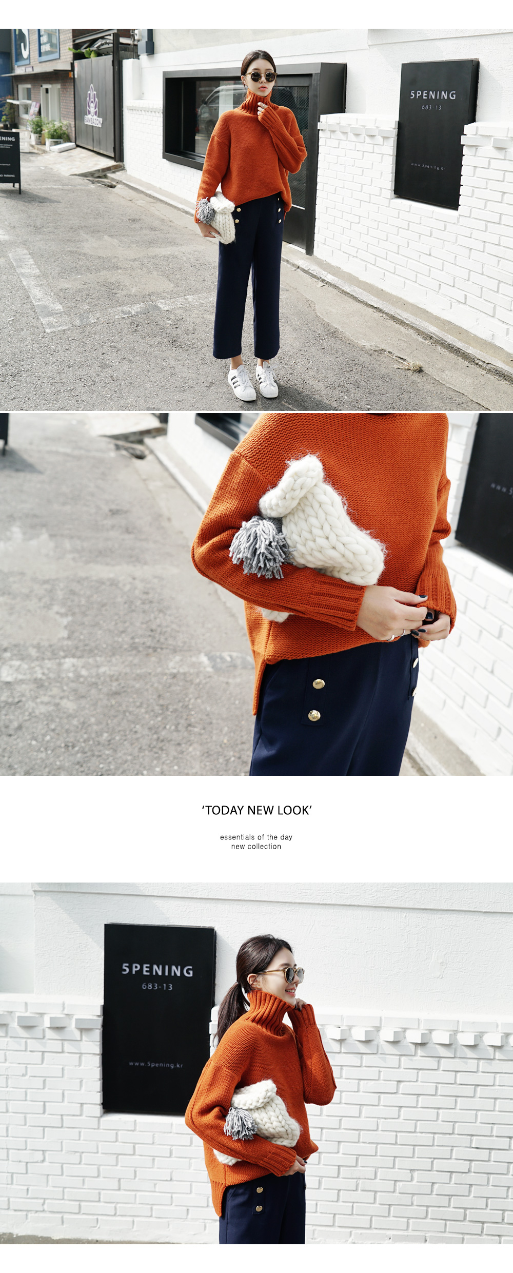 ルーズフィットタートルネックニット・全4色 | DHOLIC | 詳細画像2