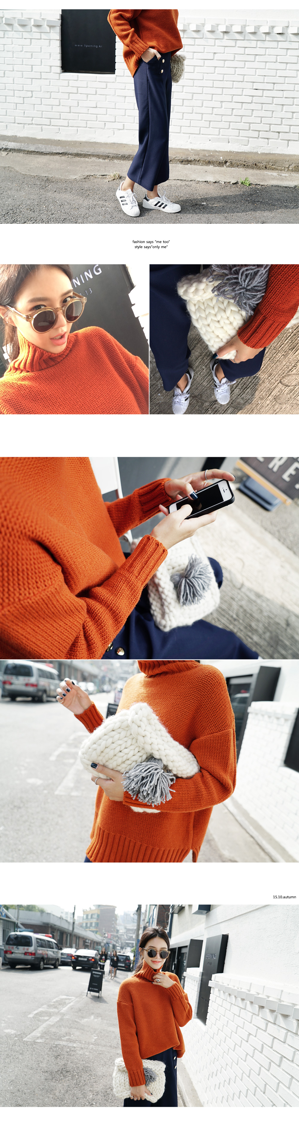 ルーズフィットタートルネックニット・全4色 | DHOLIC | 詳細画像5