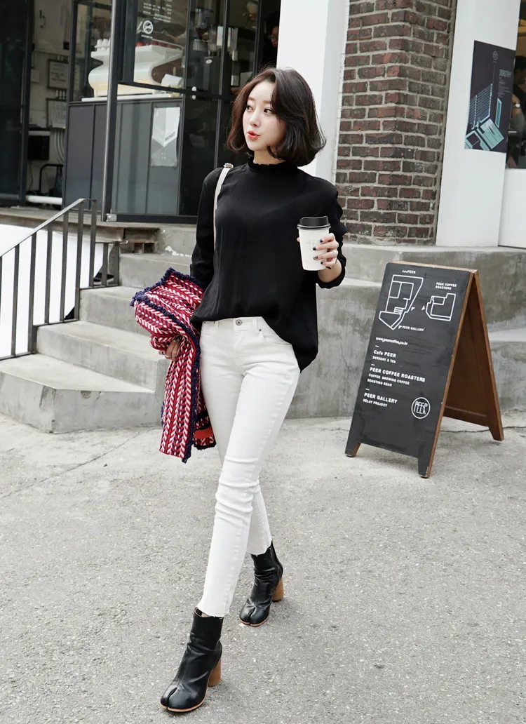 切りっぱなし起毛スキニーパンツ・全4色 | DHOLIC | 詳細画像1