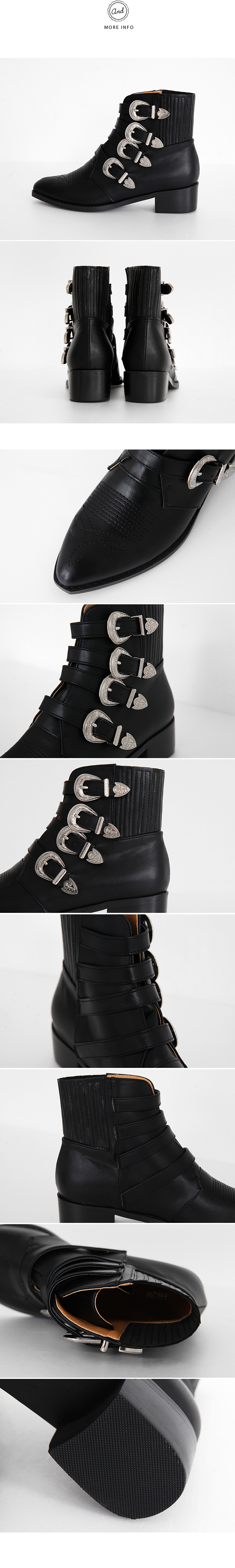 ポイントストラップショートブーツ・全2色 | DHOLIC | 詳細画像12