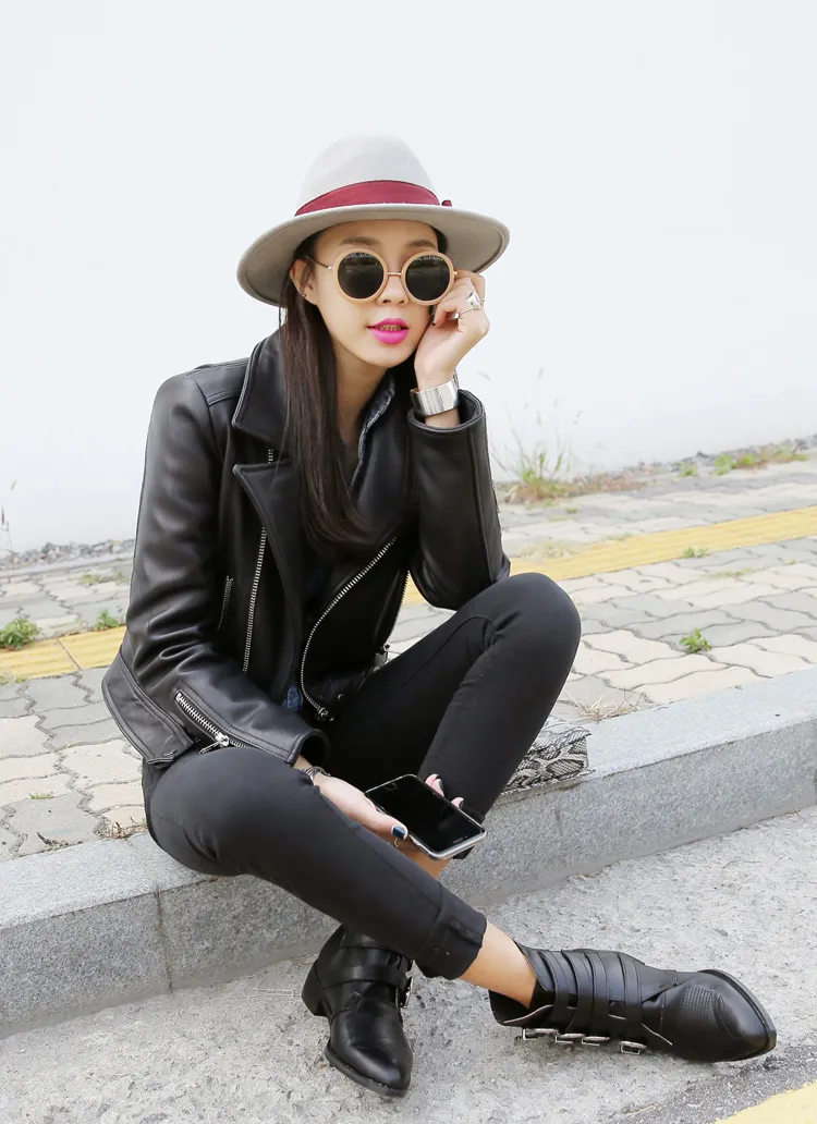 レザーライダースジャケット・全3色 | DHOLIC | 詳細画像1