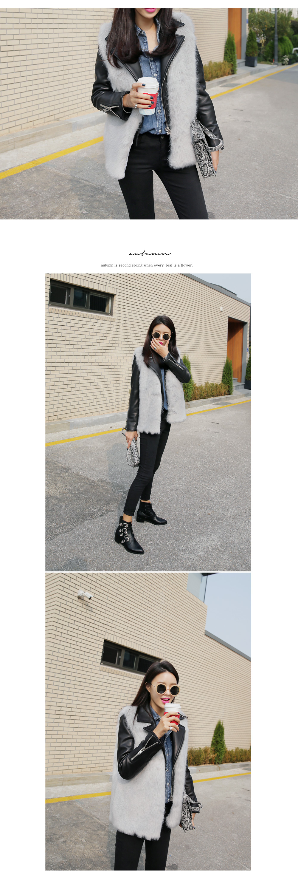 レザーライダースジャケット・全3色 | DHOLIC | 詳細画像11