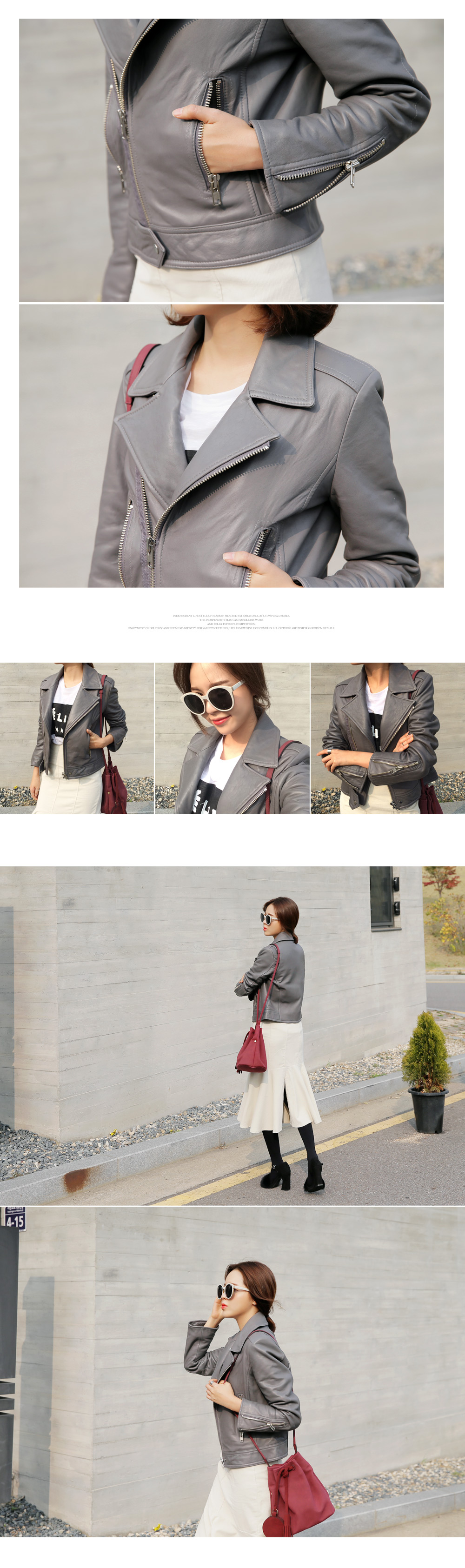 レザーライダースジャケット・全3色 | DHOLIC | 詳細画像14