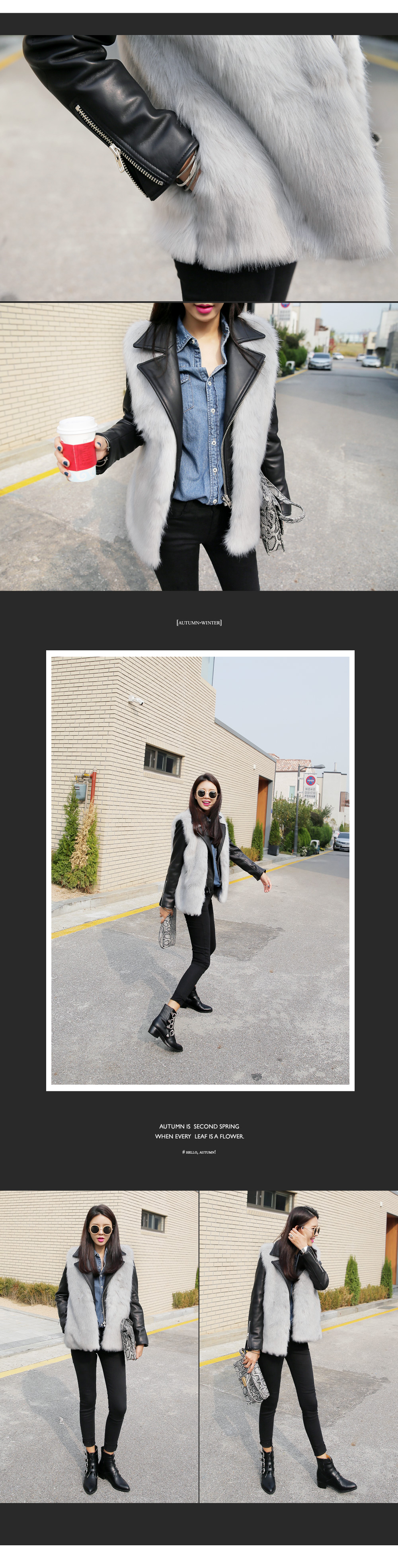 <font color=red><b>**雑誌JELLY4月号/Seventeen2月号掲載**</b></font>ボリュームフェイクファーベスト・全3色 | DHOLIC | 詳細画像6