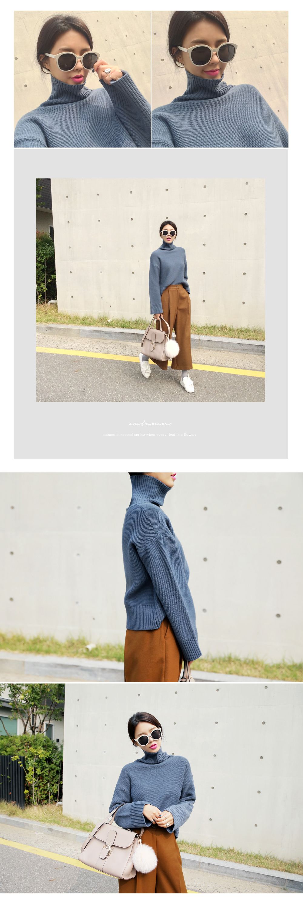 ワイドスリーブタートルネックニット・全5色 | DHOLIC | 詳細画像4