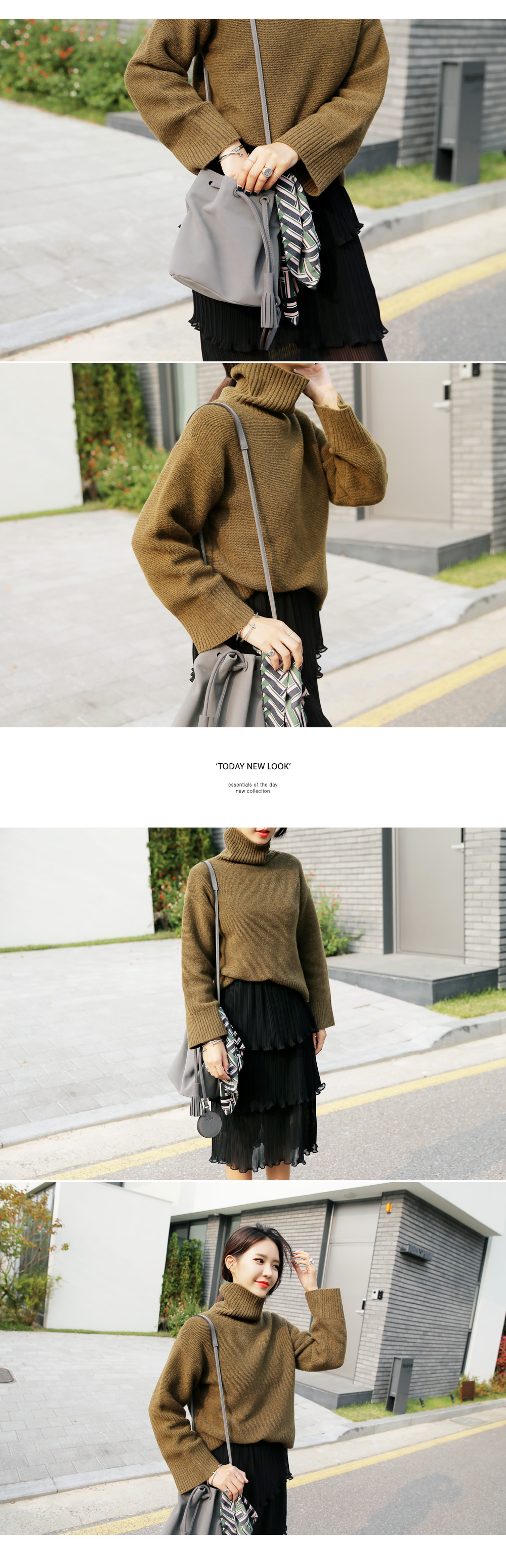 ワイドスリーブタートルネックニット・全5色 | DHOLIC | 詳細画像8