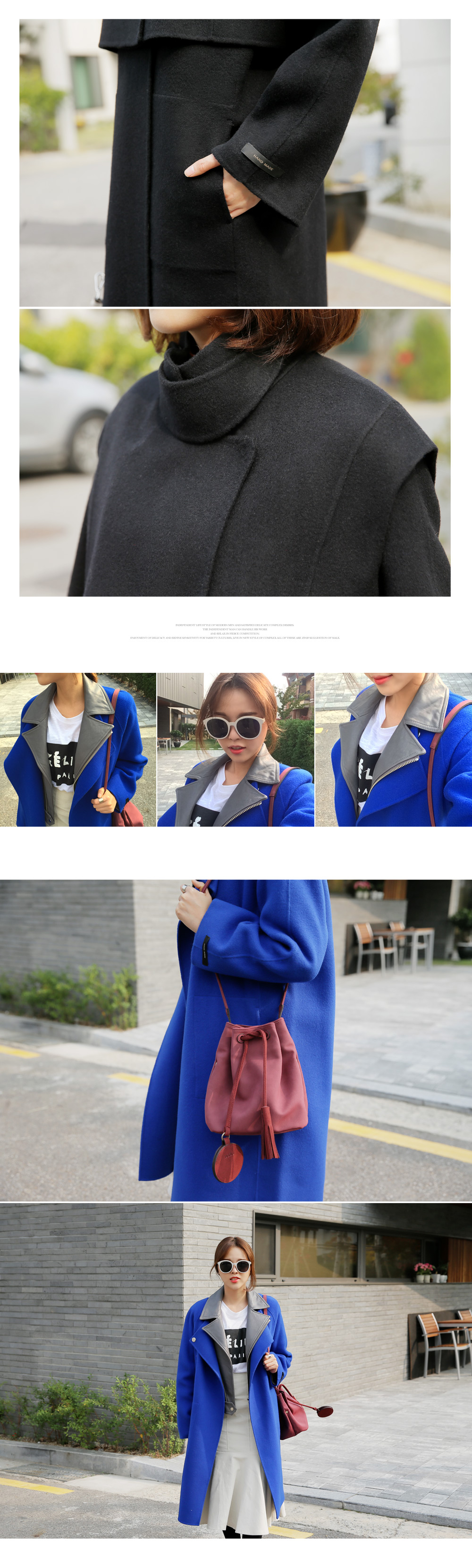 ハイネックベストセットハンドメイドコート・全3色 | DHOLIC | 詳細画像23