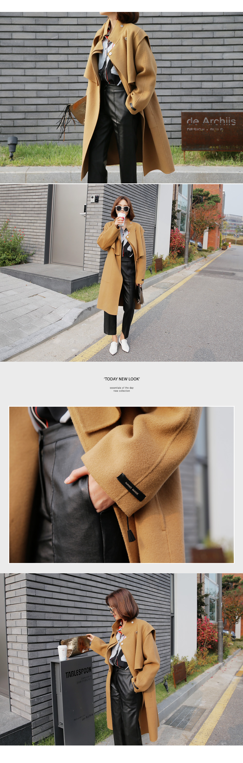 ハイネックベストセットハンドメイドコート・全3色 | DHOLIC | 詳細画像2