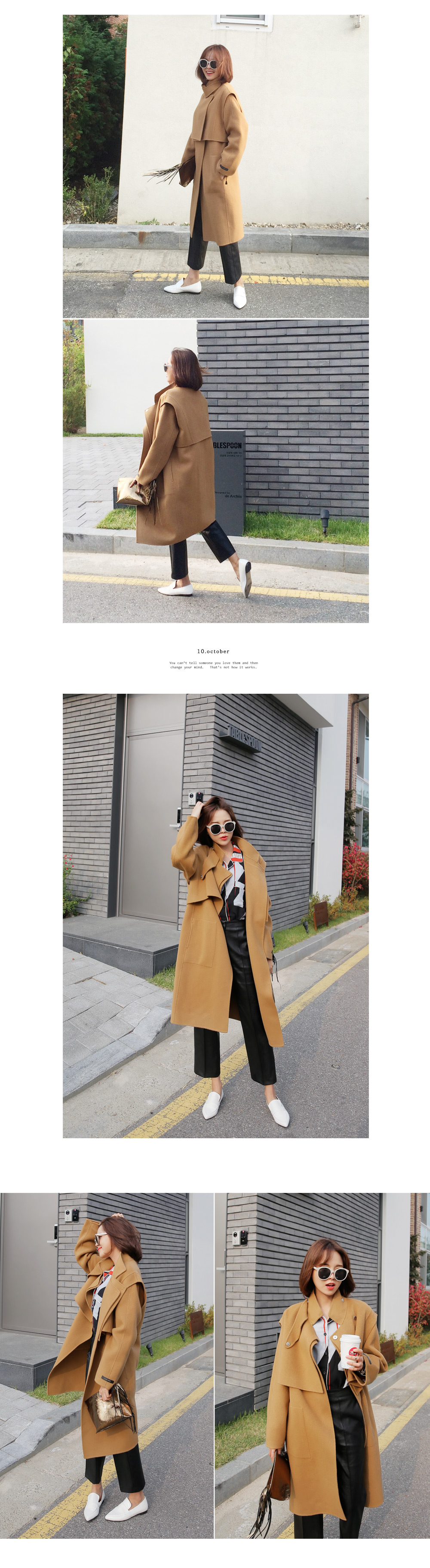 ハイネックベストセットハンドメイドコート・全3色 | DHOLIC | 詳細画像13